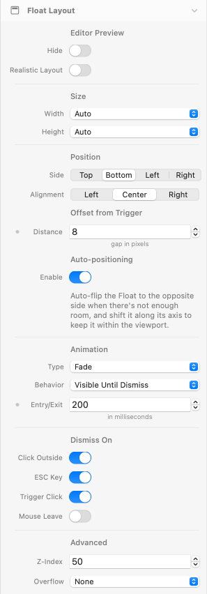 Float - Float Layout