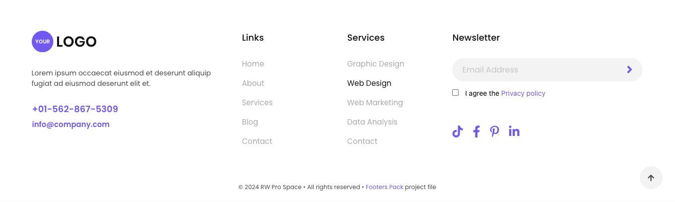Footer 1 - Normal version