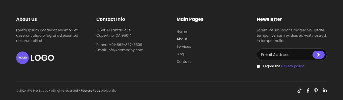 Footer 2 - Alt version