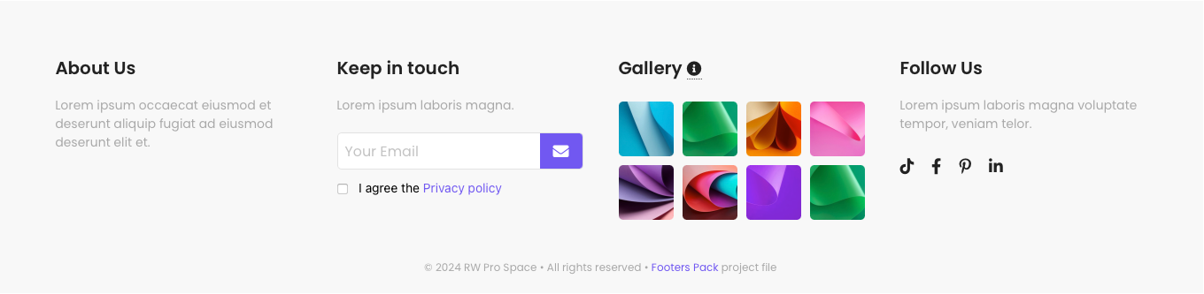Footer 3 - Normal version