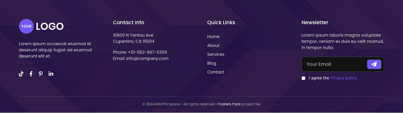 Footer 4 - Alt version