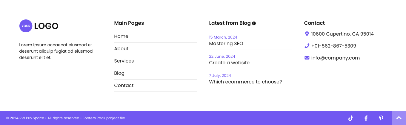 Footer 5 - Normal version