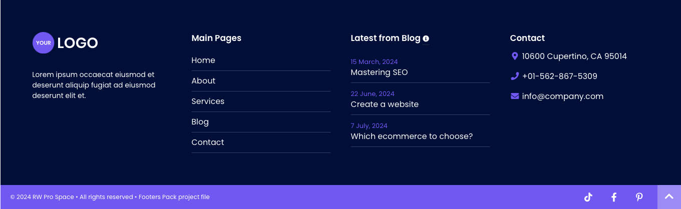 Footer 5 - Alt version