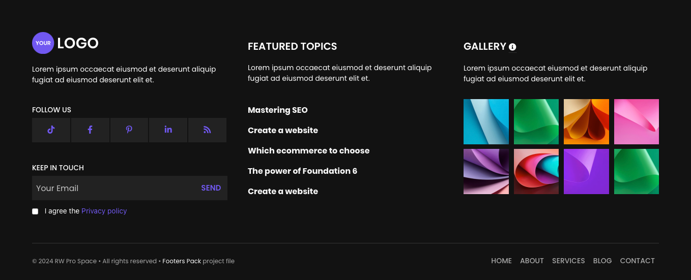 Footer 9 - Alt version