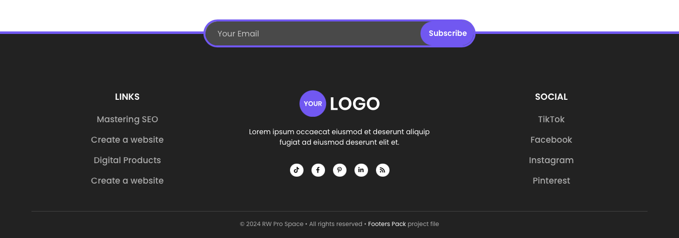 Footer 12 - Alt version