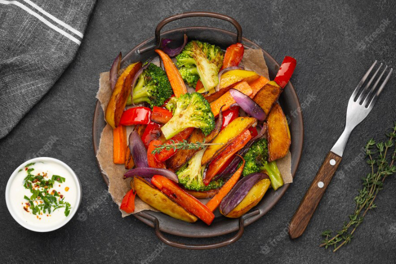  Fresh Salads - Grilled Vegetables 